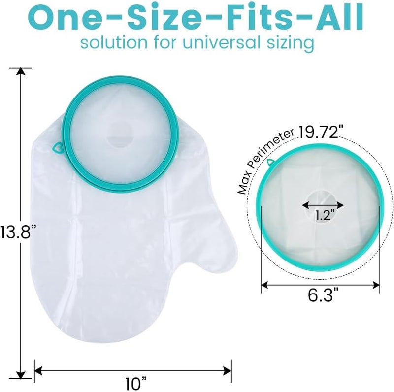 CIVJET Cast Covers for Shower Foot Soft Green Adult, Waterproof Cast Cover/Bag, Cast Protector for Shower Arm Post Surgery, Shower Sleeve for Arm Cast Showering/Swimming - Image 3
